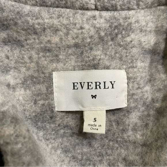 Everly Anthropologie Women's Double Pocket Long Cardigan Button Up Beige Black - Picture 5 of 6